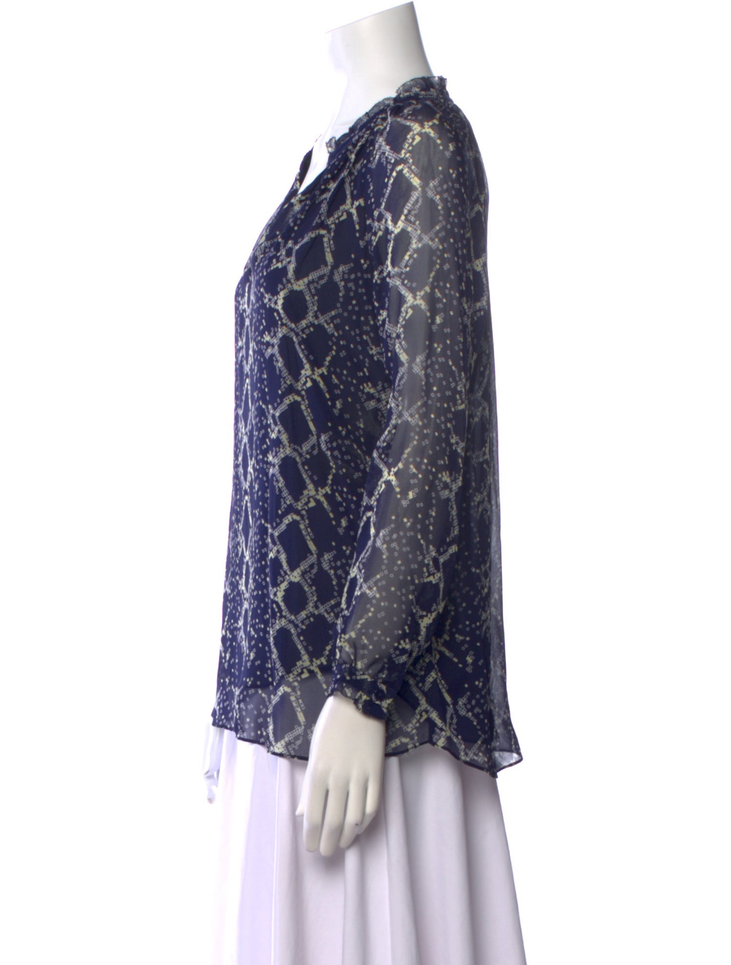 Diane von Furstenberg Silk Printed Blouse