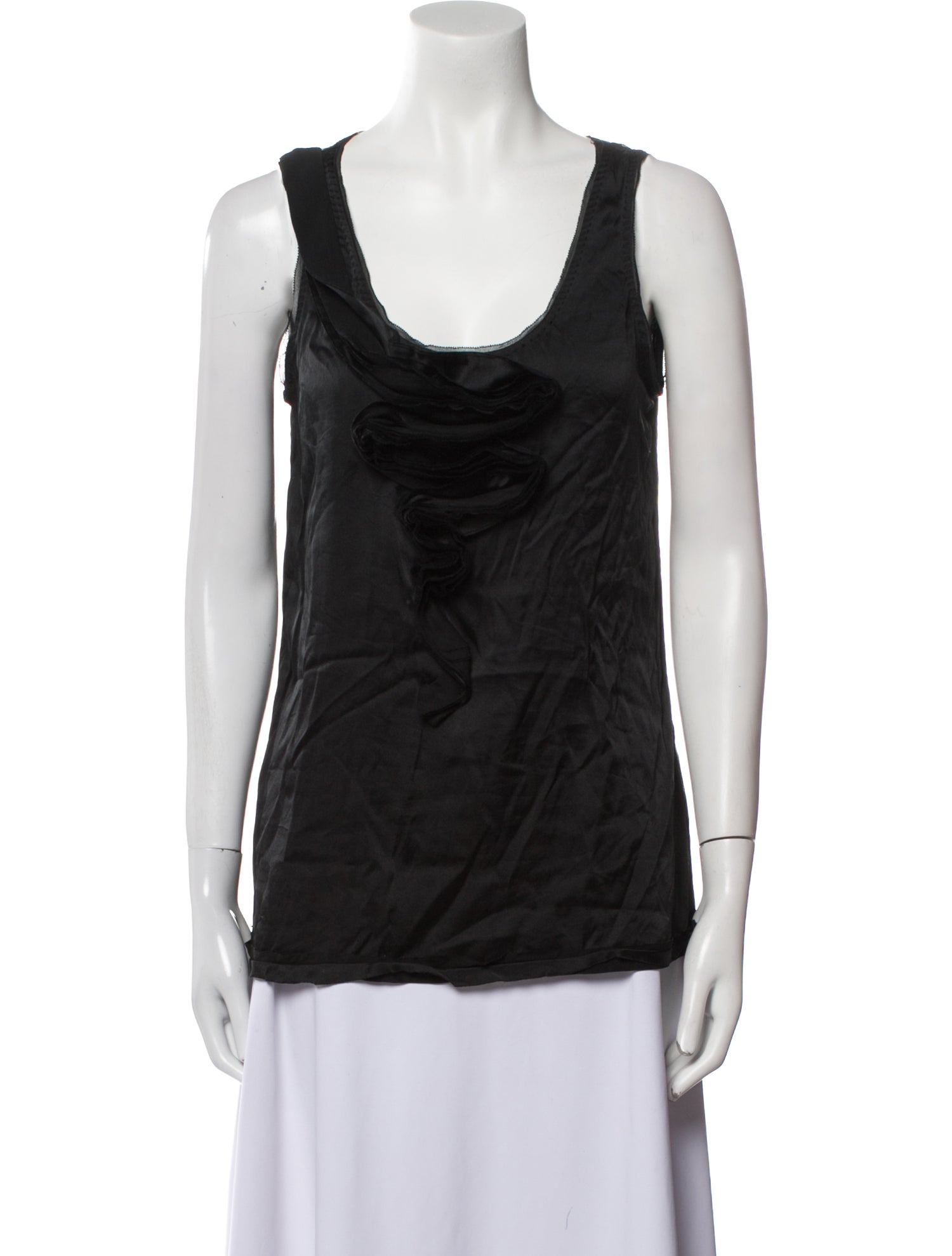 Diane von Furstenberg Silk Scoop Neck Top
