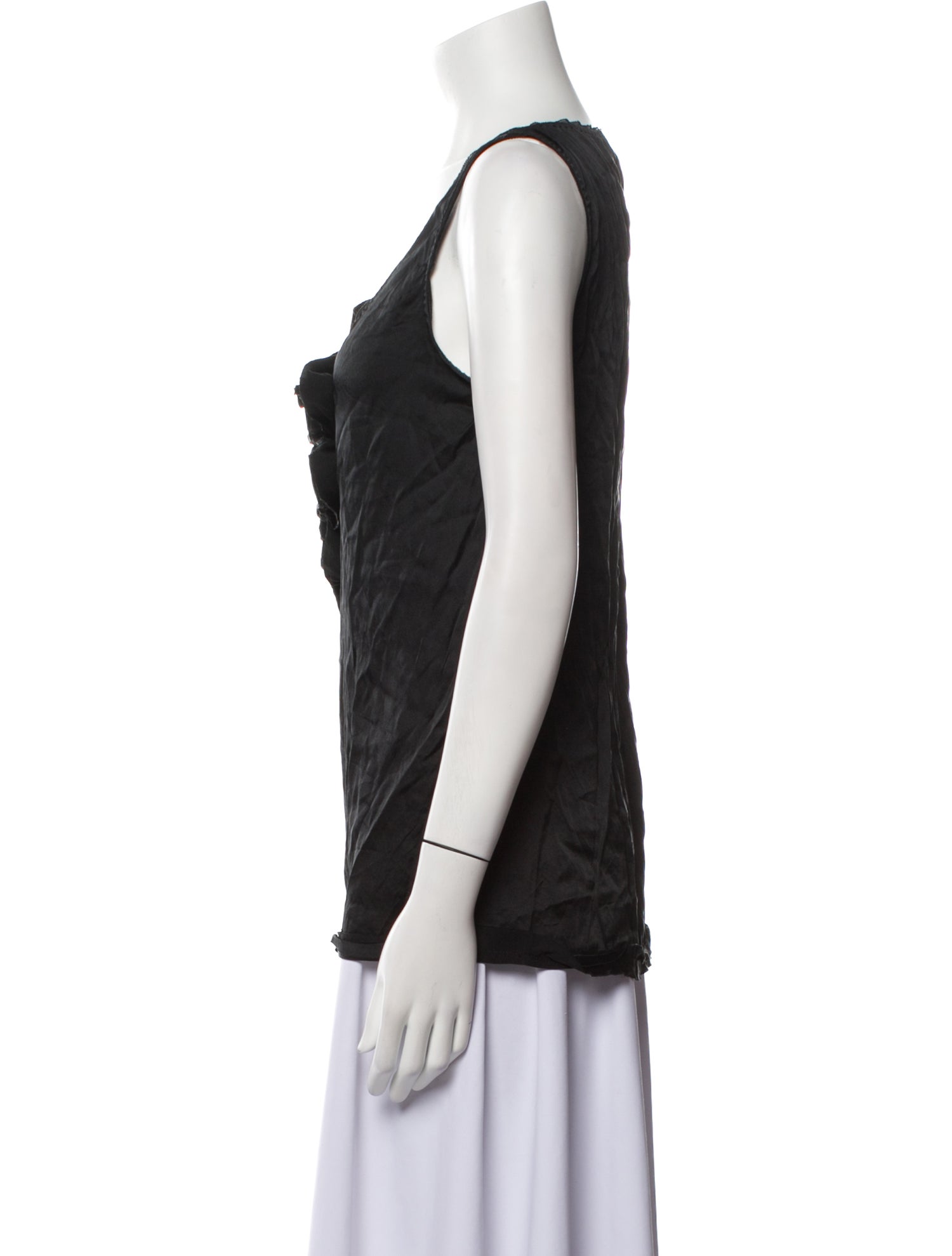 Diane von Furstenberg Silk Scoop Neck Top