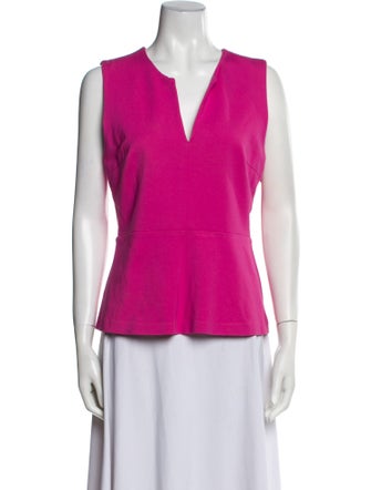 Diane von Furstenberg V-Neck Sleeveless Blouse