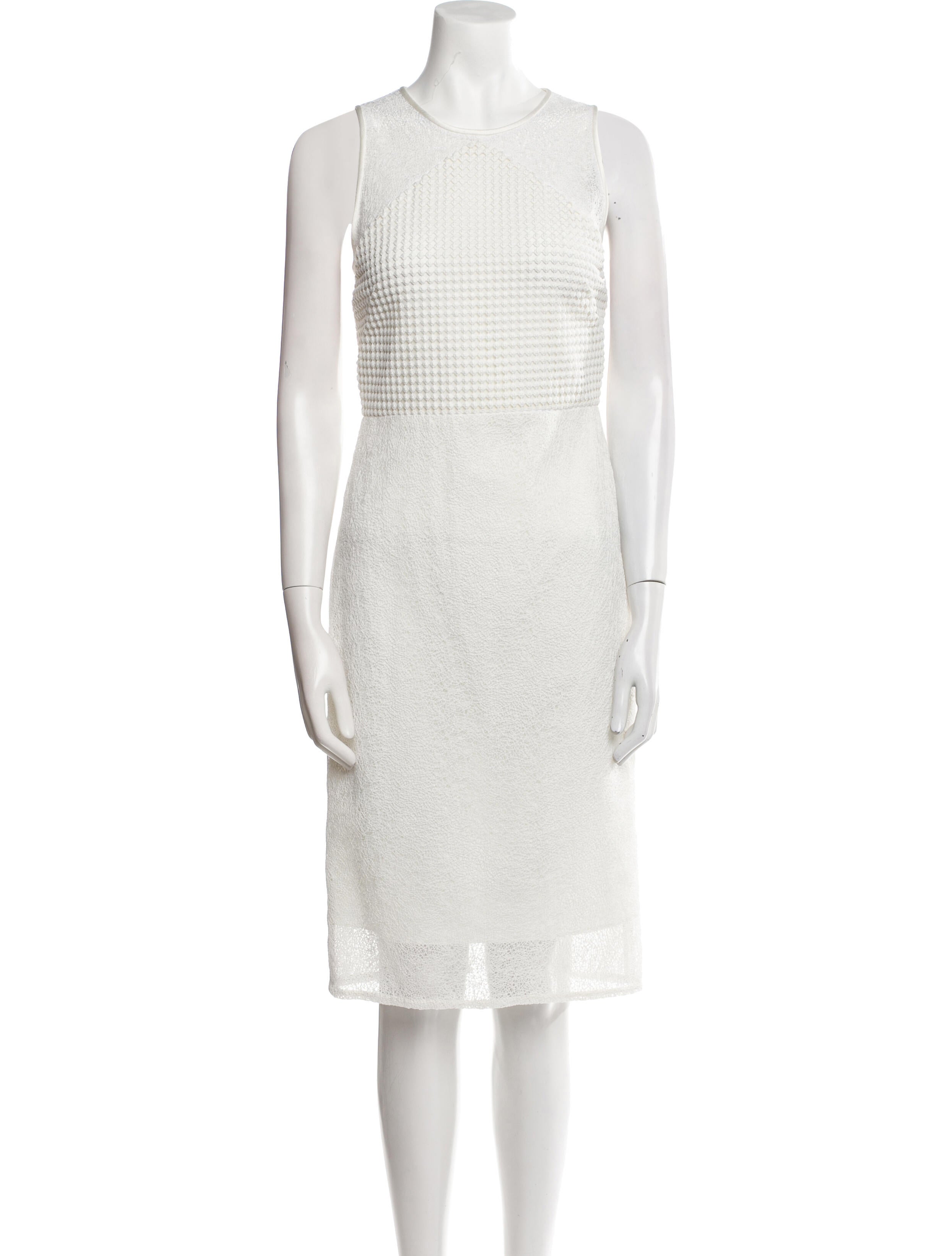 Diane von Furstenberg Crew Neck Midi Length Dress