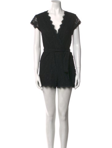 Diane von Furstenberg Jumpsuits and Rompers V-Neck Romper US 0 | XS