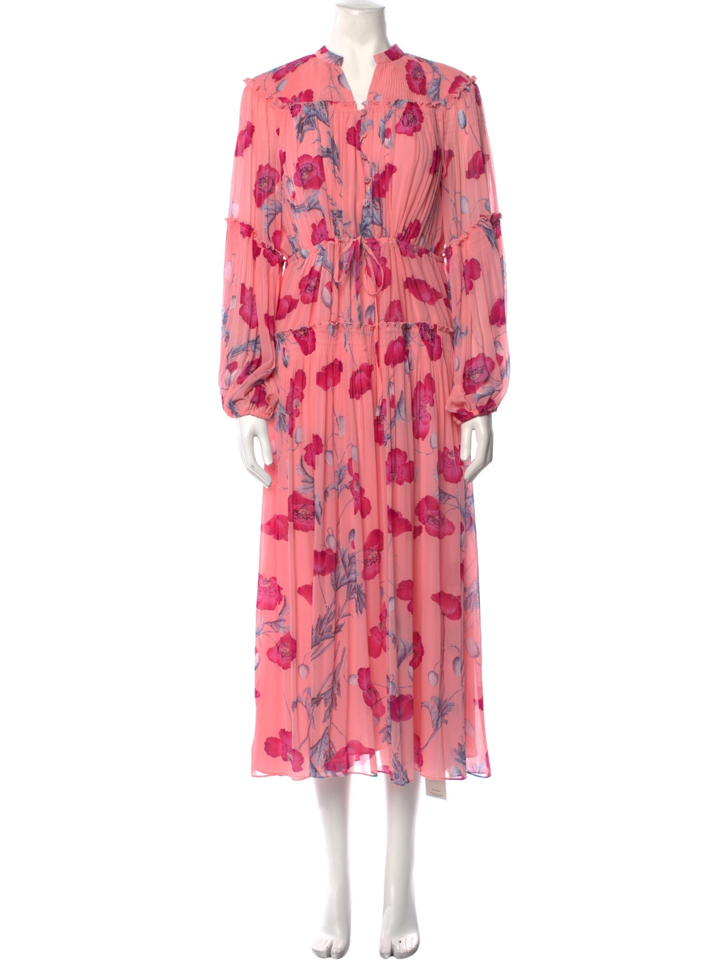 Diane von Furstenberg Floral Print Long Dress w/ Tags