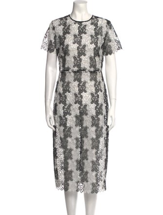 Diane von Furstenberg Lace Pattern Midi Length Dress