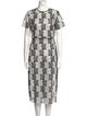 Diane von Furstenberg Lace Pattern Midi Length Dress