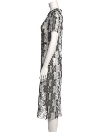 Diane von Furstenberg Lace Pattern Midi Length Dress