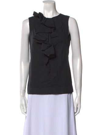 Diane von Furstenberg Crew Neck Sleeveless Top