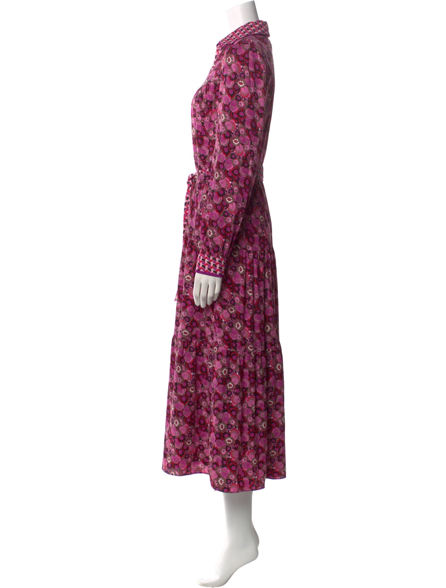 Diane von Furstenberg Floral Print Long Dress