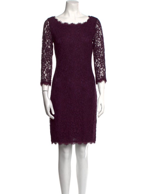 Diane von Furstenberg Lace Pattern Mini Dress