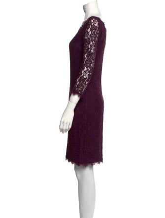 Diane von Furstenberg Lace Pattern Mini Dress