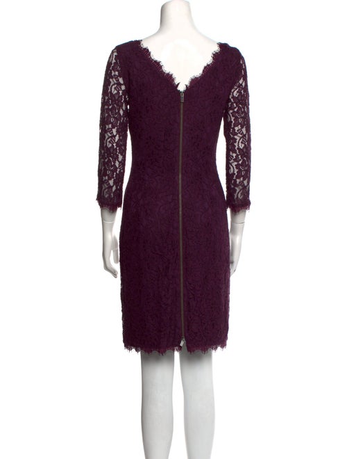 Diane von Furstenberg Lace Pattern Mini Dress