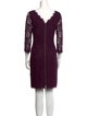 Diane von Furstenberg Lace Pattern Mini Dress