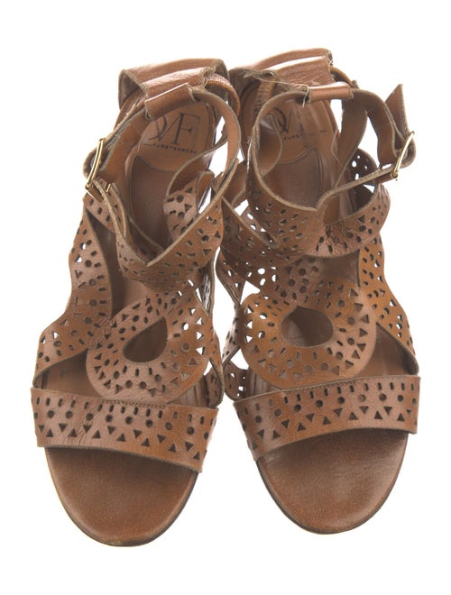 Diane von Furstenberg Leather Gladiator Sandals