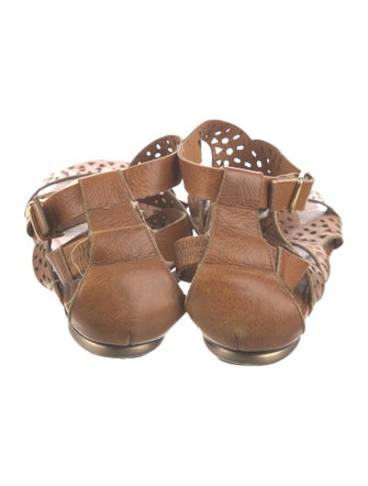 Diane von Furstenberg Leather Gladiator Sandals