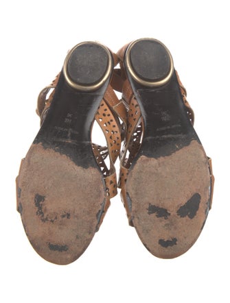 Diane von Furstenberg Leather Gladiator Sandals