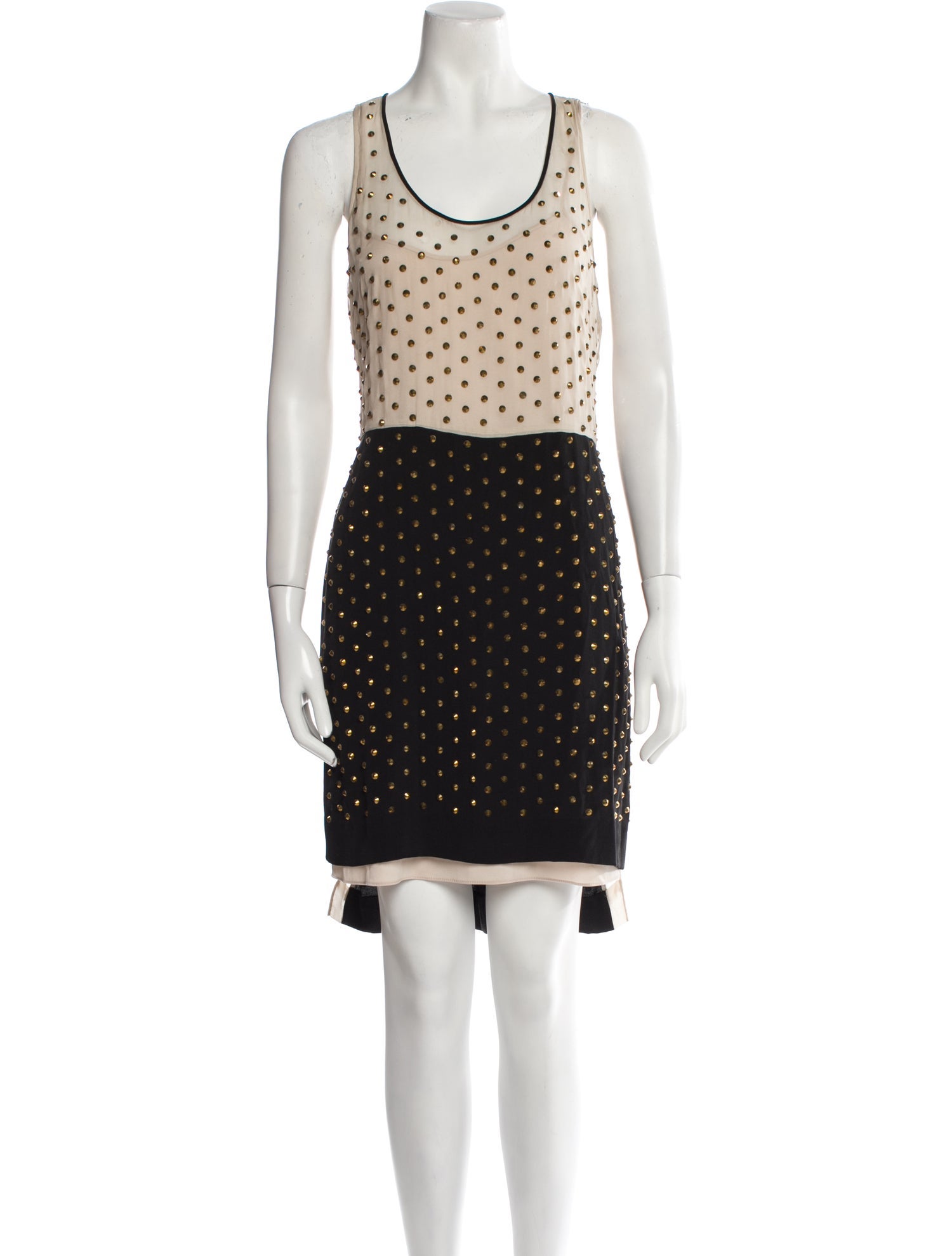 Diane von Furstenberg Polka Dot Print Mini Dress