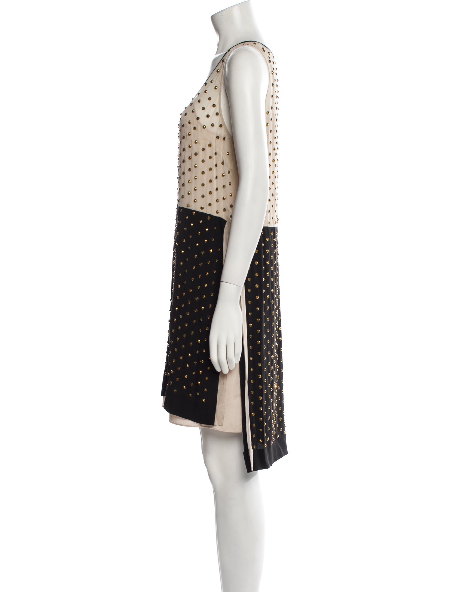 Diane von Furstenberg Polka Dot Print Mini Dress