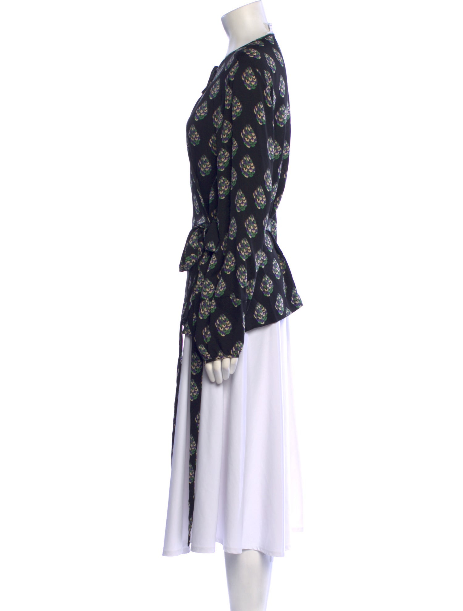 Diane von Furstenberg Silk Printed Blouse