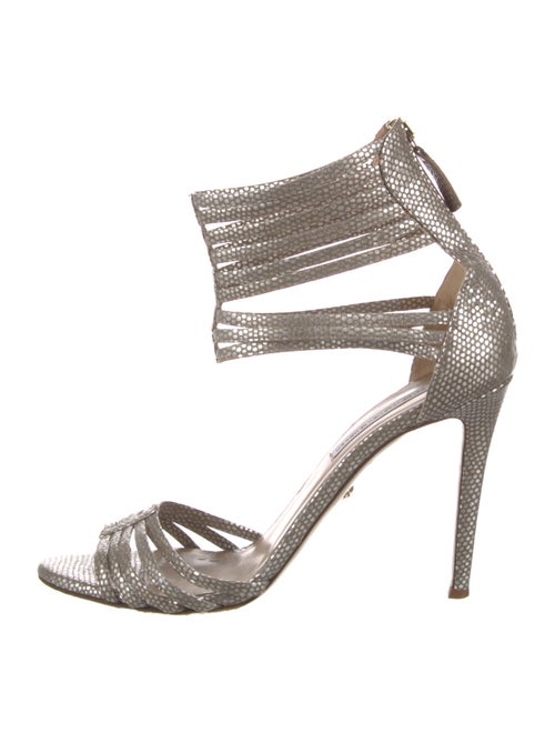 Diane von Furstenberg Leather Cutout Accent Gladiator Sandals