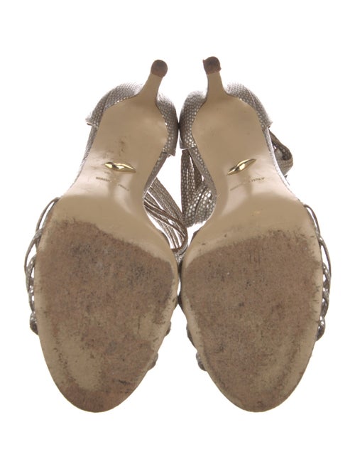 Diane von Furstenberg Leather Cutout Accent Gladiator Sandals