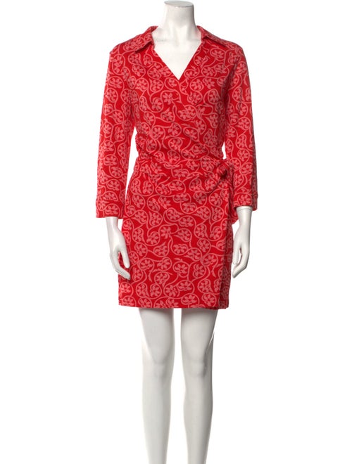 Diane von Furstenberg Printed V-Neck Romper