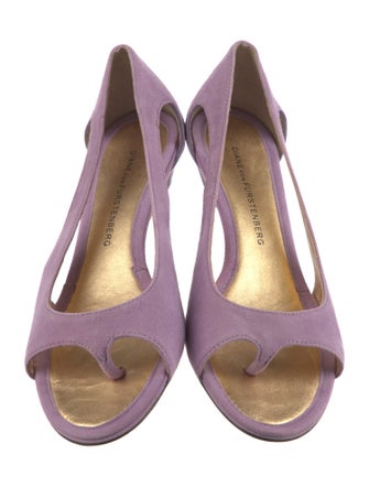 Diane von Furstenberg Suede Slingback Sandals