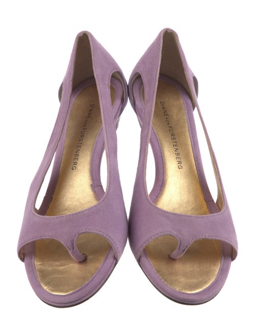 Diane von Furstenberg Suede Slingback Sandals