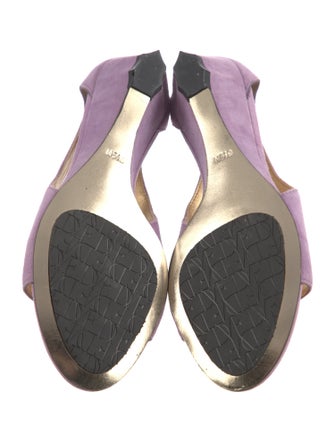 Diane von Furstenberg Suede Slingback Sandals