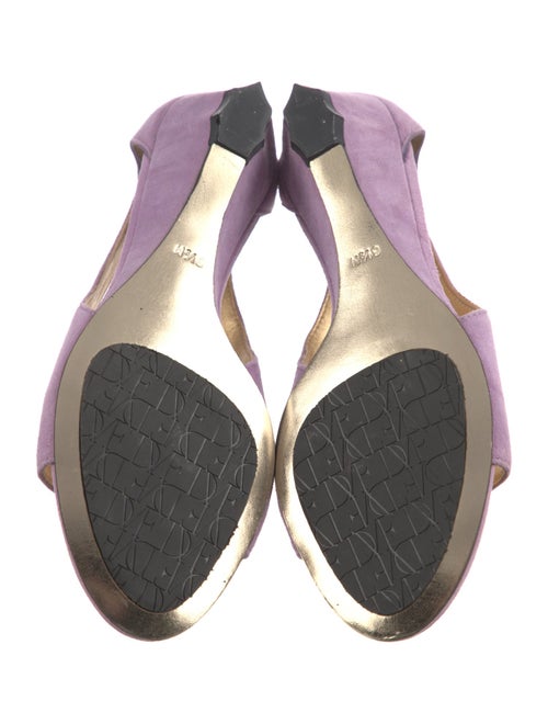 Diane von Furstenberg Suede Slingback Sandals