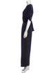 Diane von Furstenberg Silk V-Neck Jumpsuit