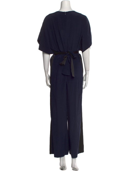 Diane von Furstenberg Silk V-Neck Jumpsuit