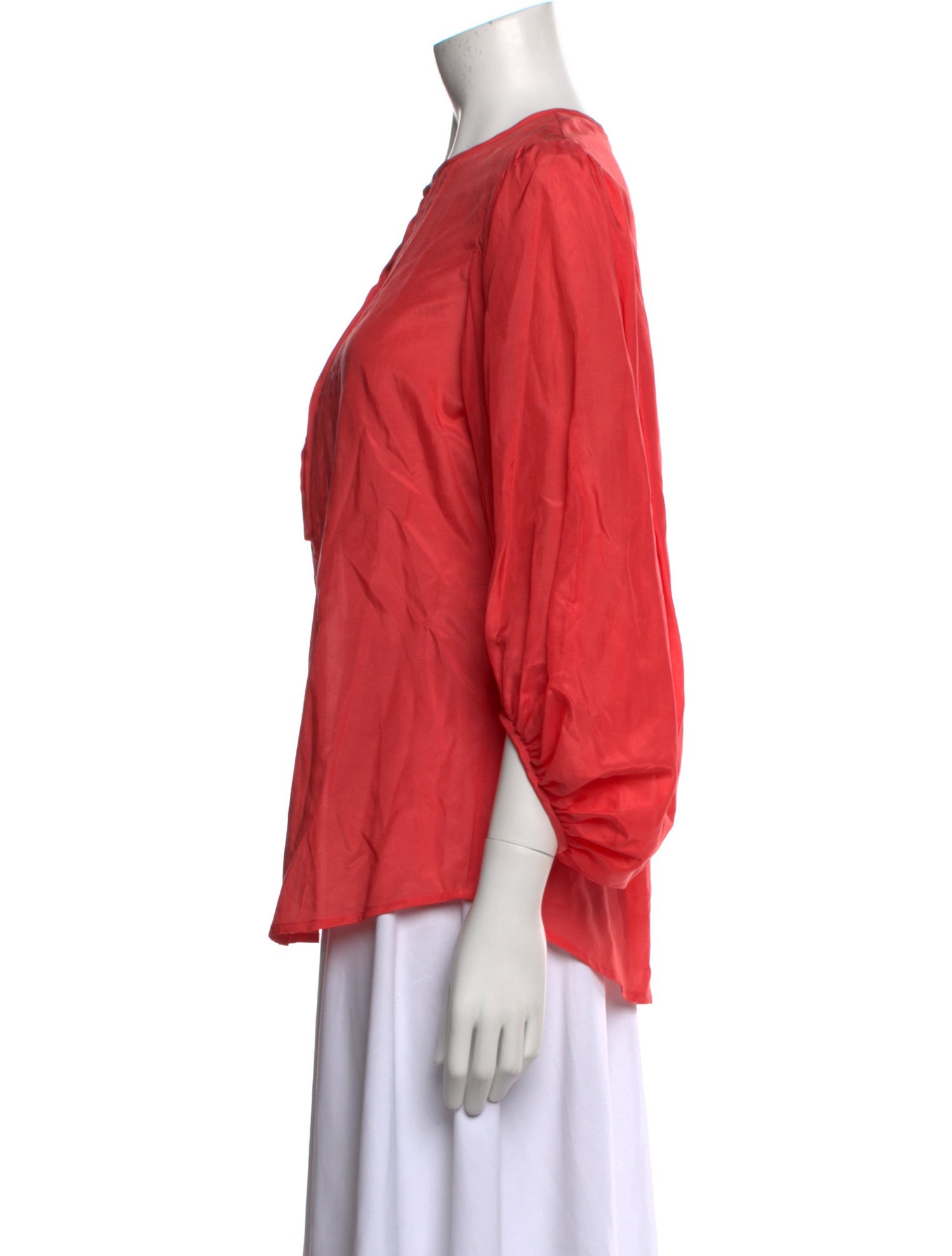 Diane von Furstenberg Crew Neck Three-Quarter Sleeve Blouse w/ Tags