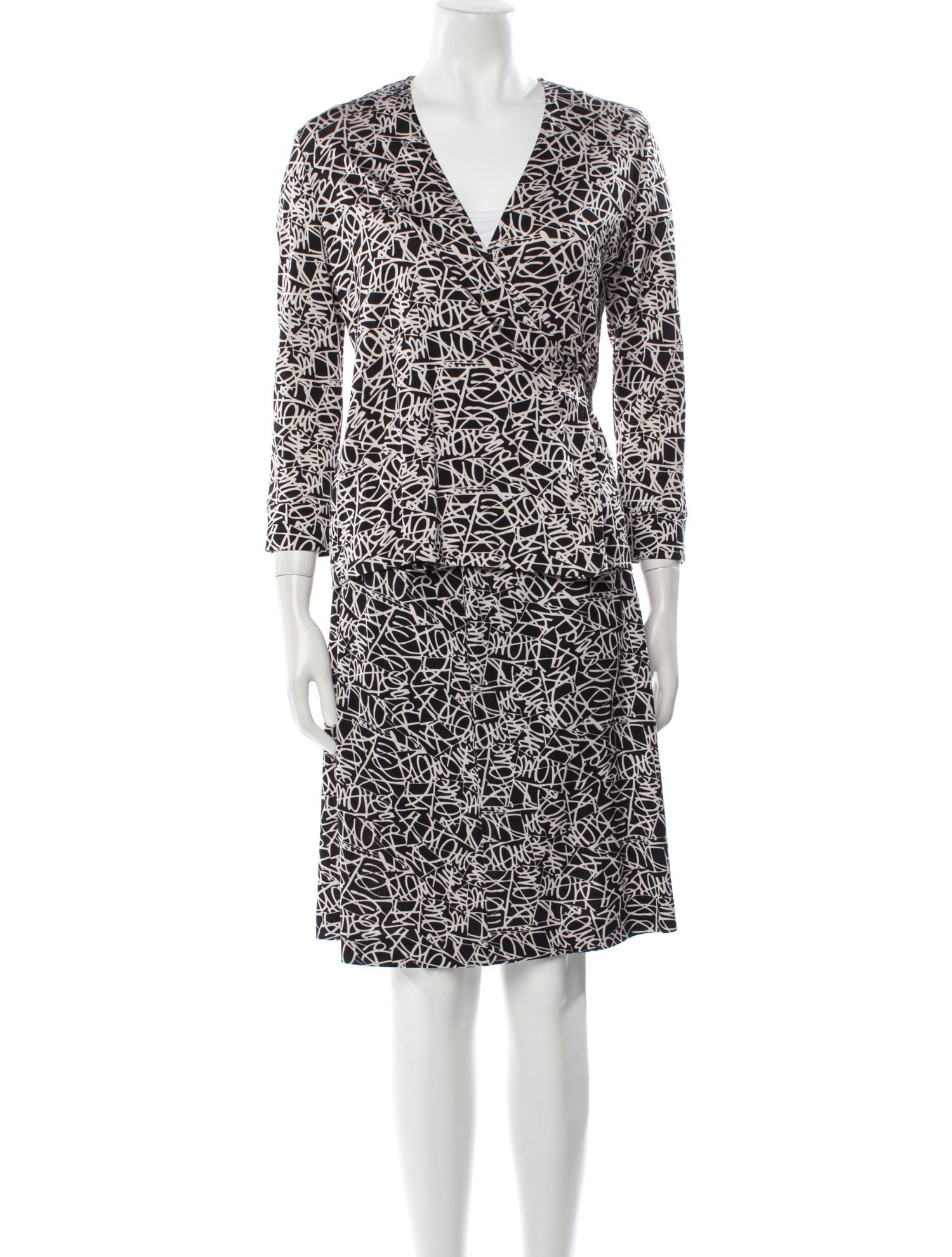 Diane von Furstenberg Silk Printed Skirt Set