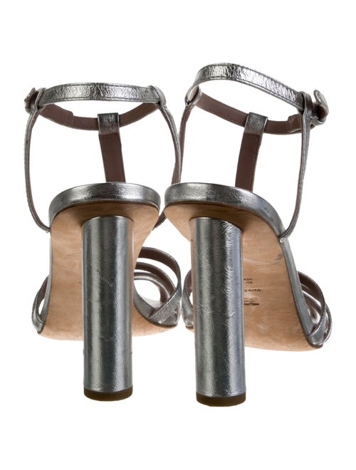 Diane von Furstenberg Leather T-Strap Sandals