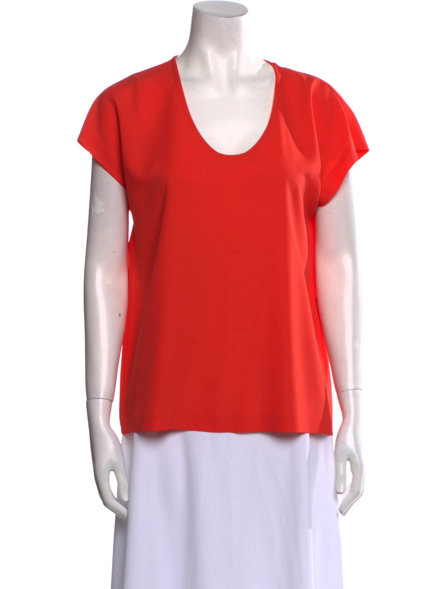 Diane von Furstenberg Scoop Neck Short Sleeve T-Shirt