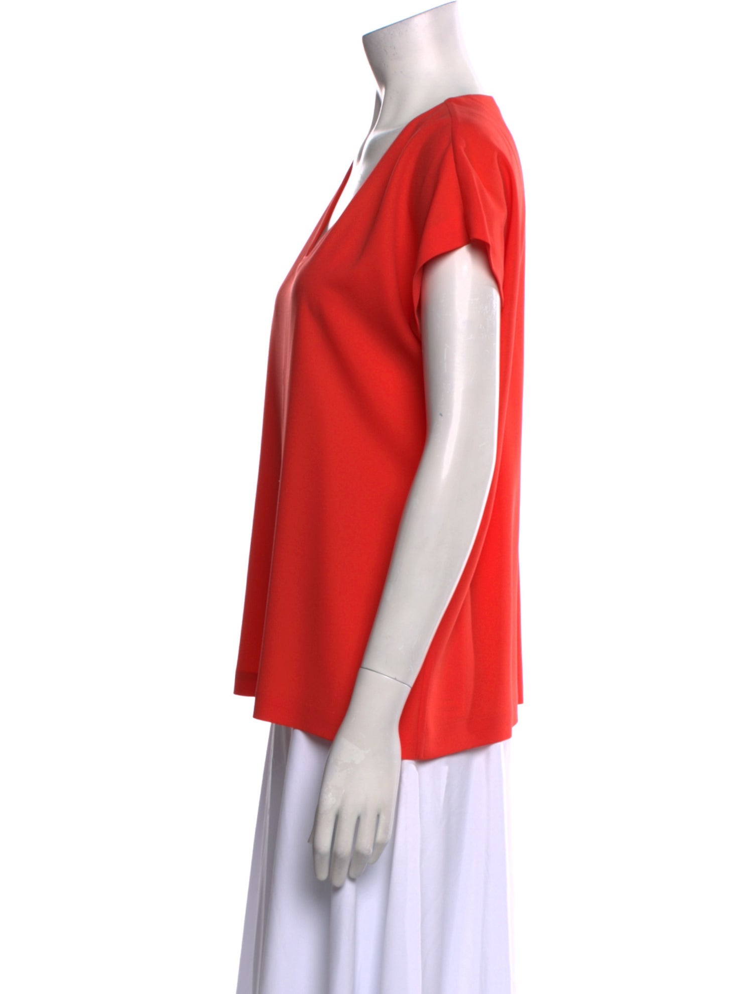 Diane von Furstenberg Scoop Neck Short Sleeve T-Shirt