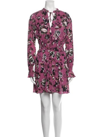 Diane von Furstenberg Jumpsuits and Rompers Nylon Floral Print Romper S