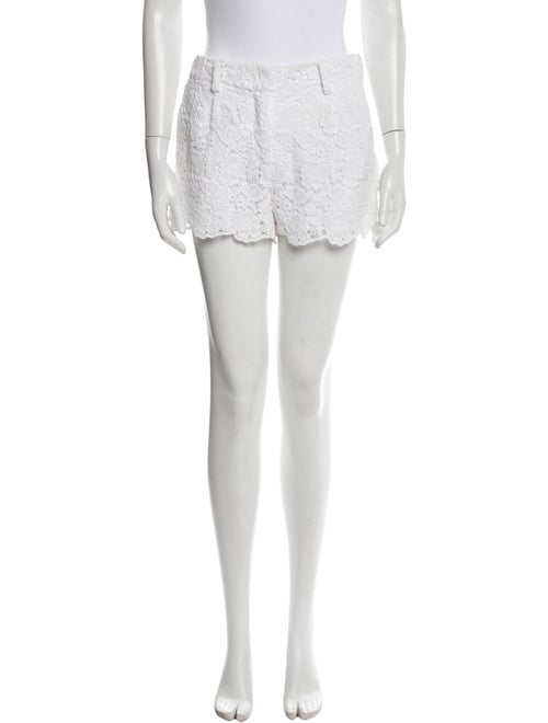 Diane von Furstenberg Lace Pattern Mini Shorts