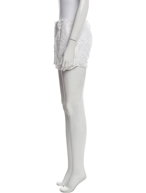 Diane von Furstenberg Lace Pattern Mini Shorts