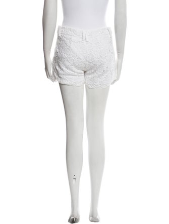 Diane von Furstenberg Lace Pattern Mini Shorts