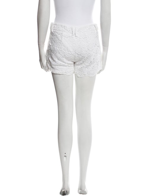 Diane von Furstenberg Lace Pattern Mini Shorts
