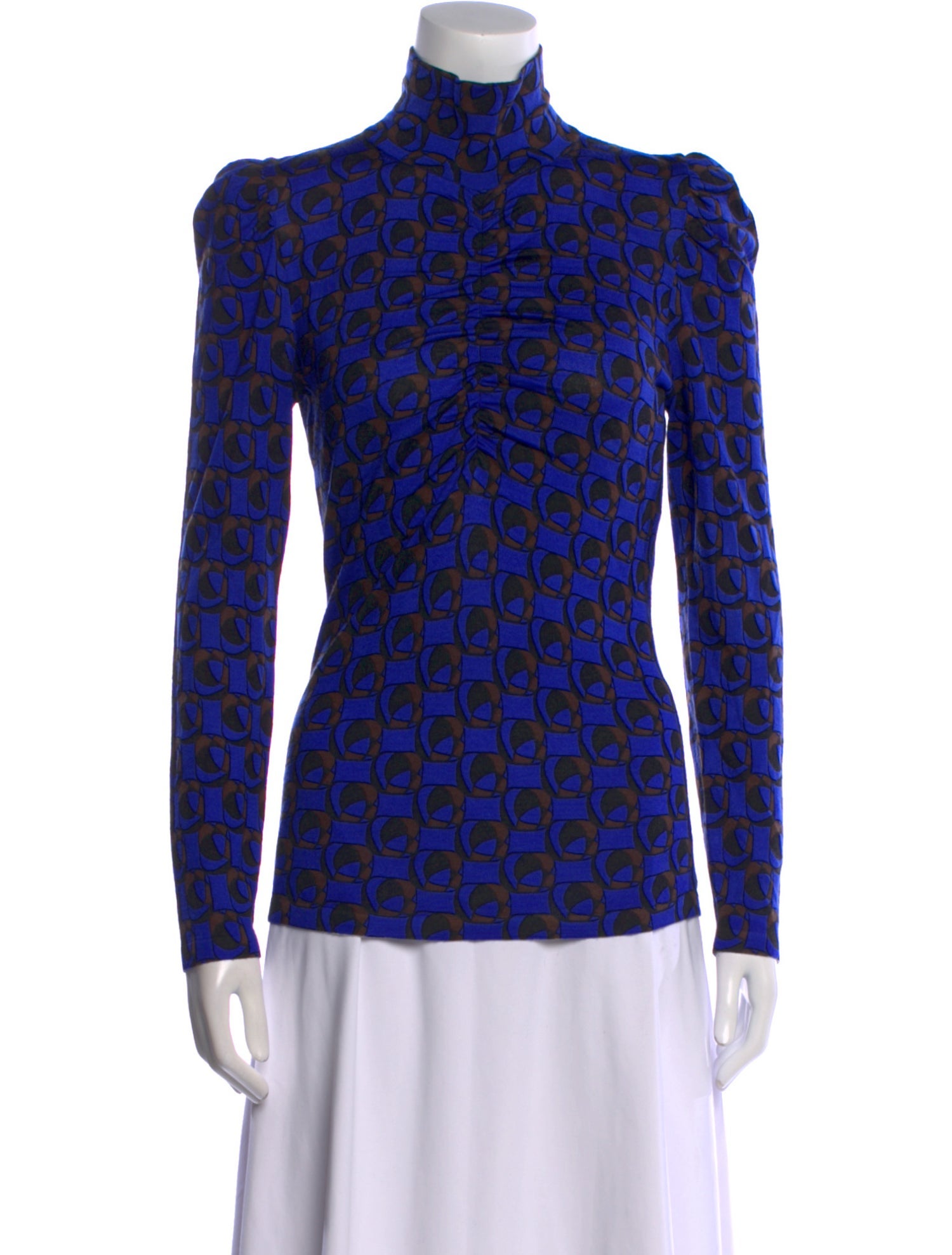Diane von Furstenberg Merino Wool Printed Sweater