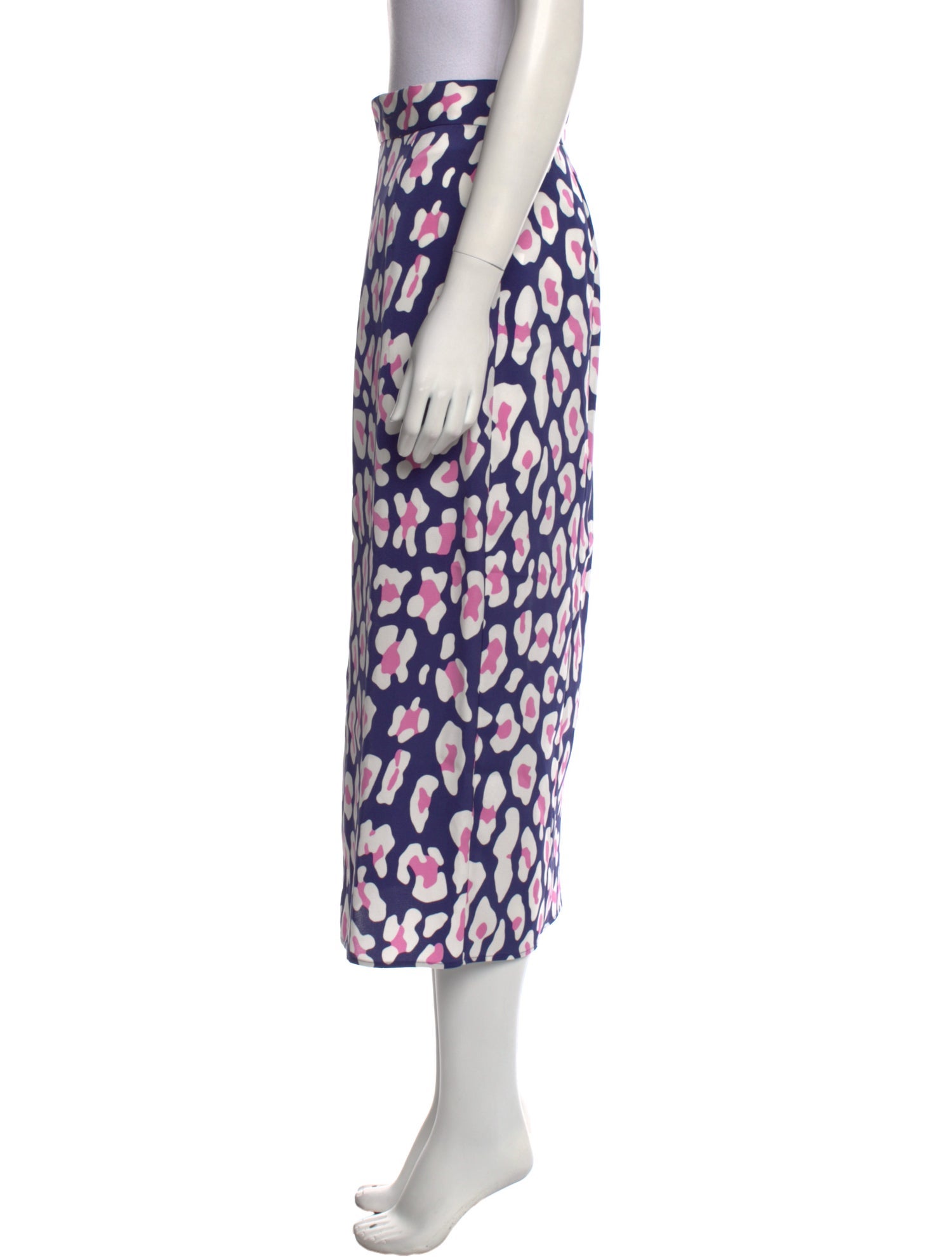 Diane von Furstenberg Printed Midi Length Skirt