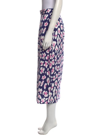 Diane von Furstenberg Printed Midi Length Skirt