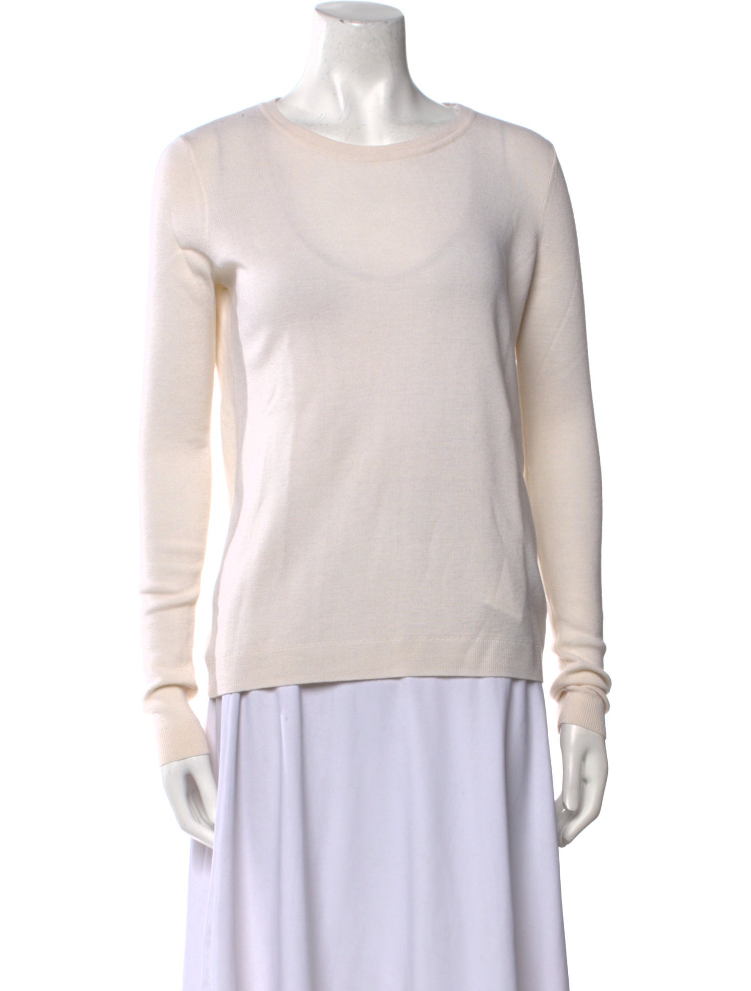 Diane von Furstenberg Merino Wool Bateau Neckline Sweatshirt