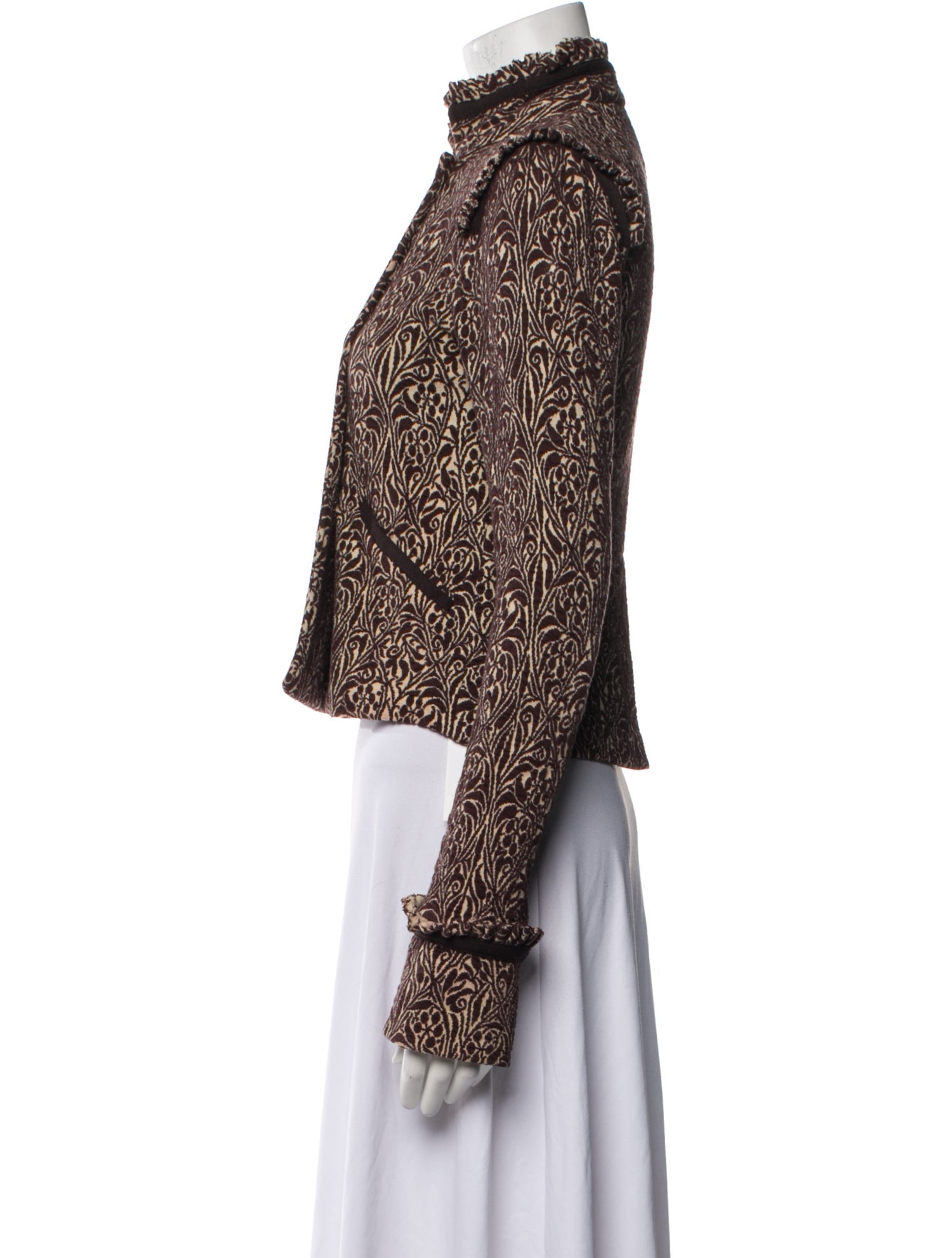 Diane von Furstenberg Animal Print Biker Jacket