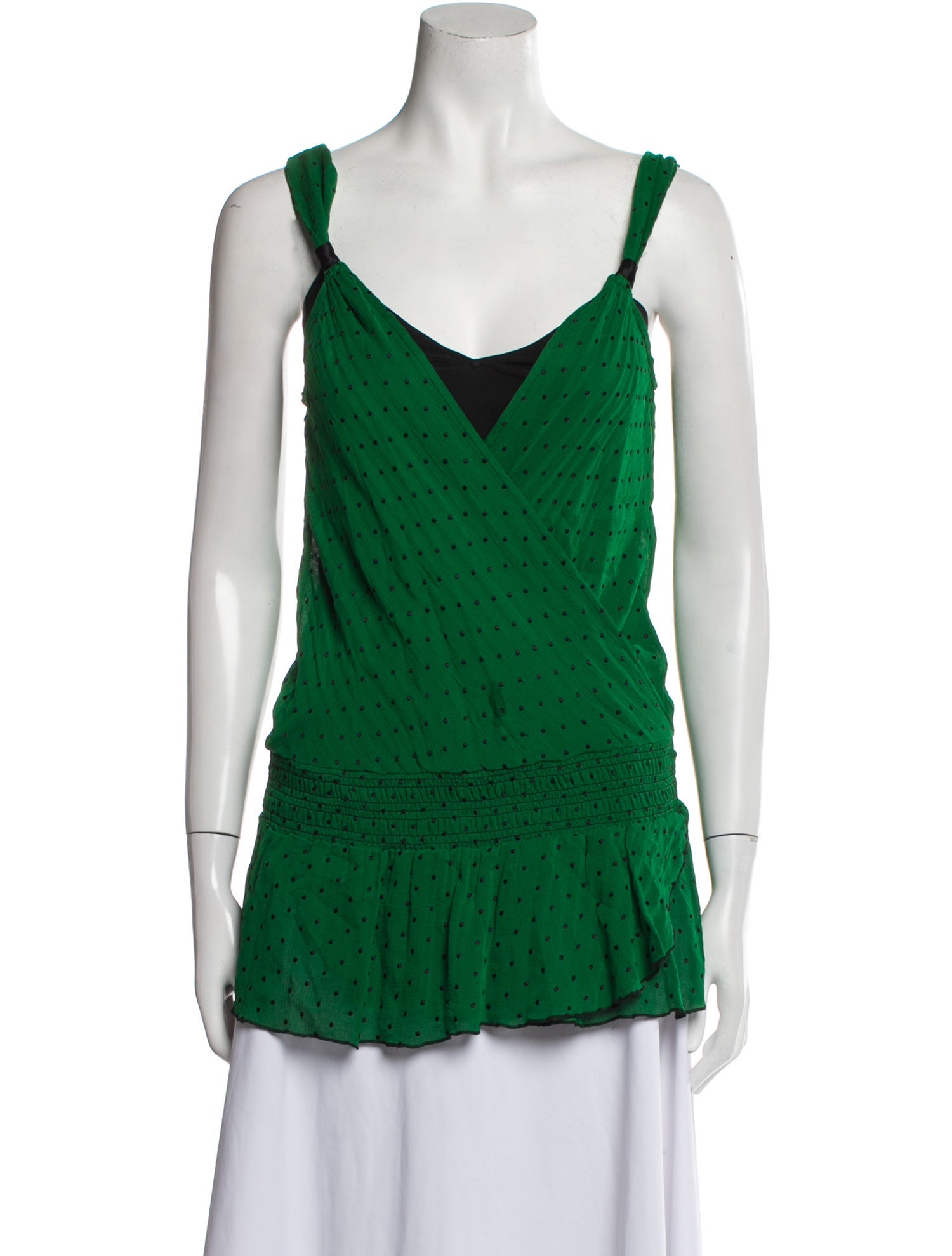 Diane von Furstenberg Silk Scoop Neck Top