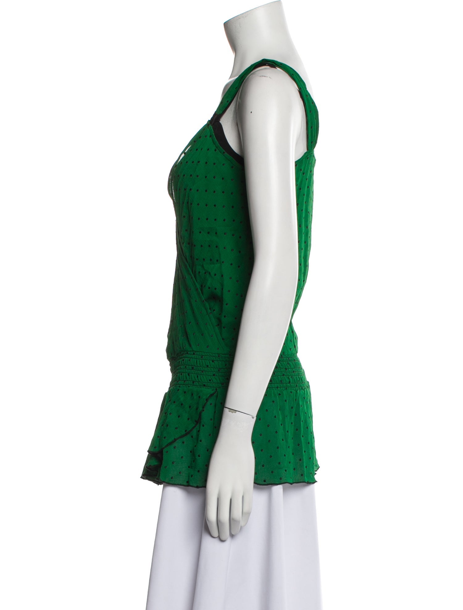 Diane von Furstenberg Silk Scoop Neck Top