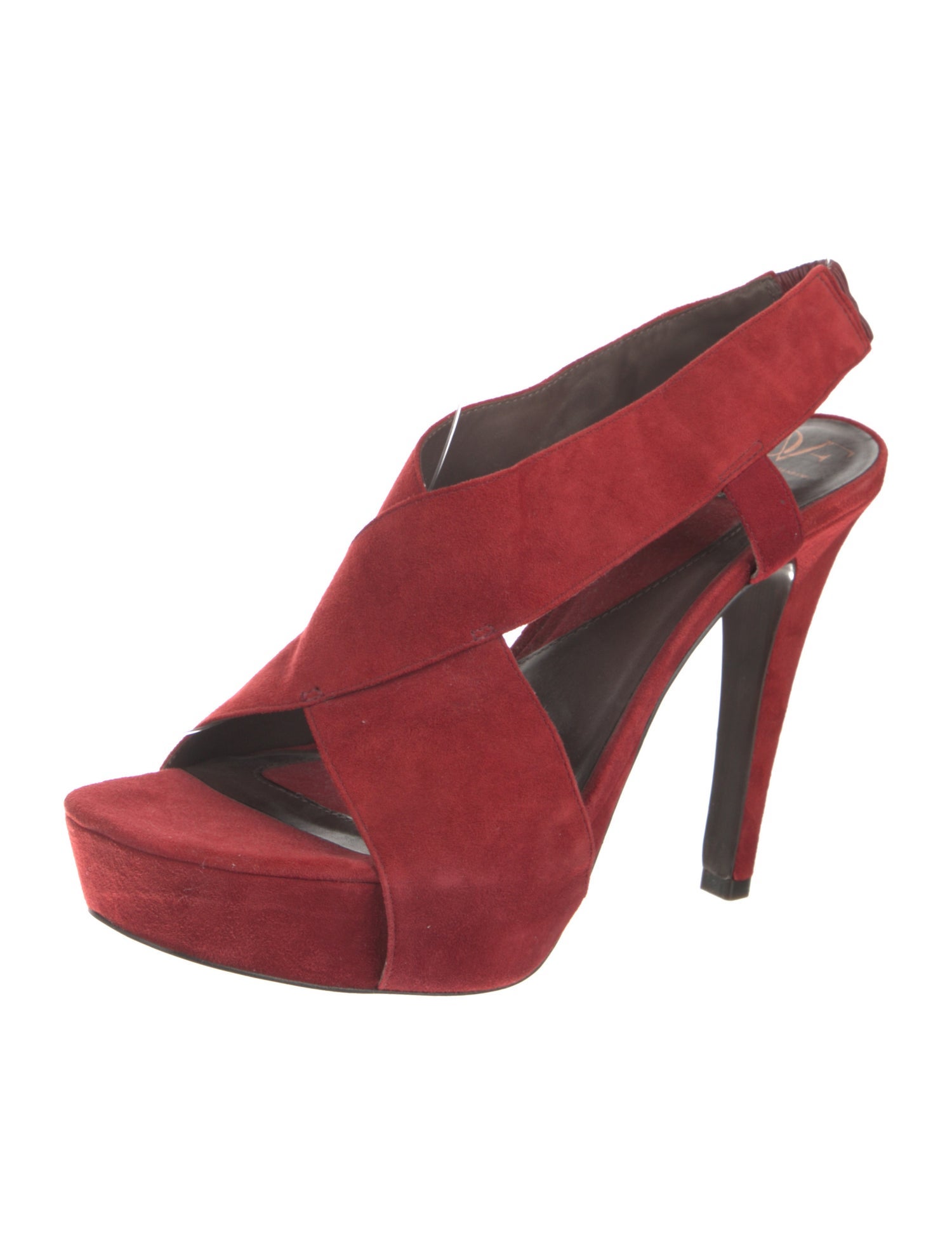 Diane von Furstenberg Suede Slingback Sandals