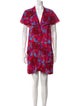 Diane von Furstenberg Floral Print Knee-Length Dress